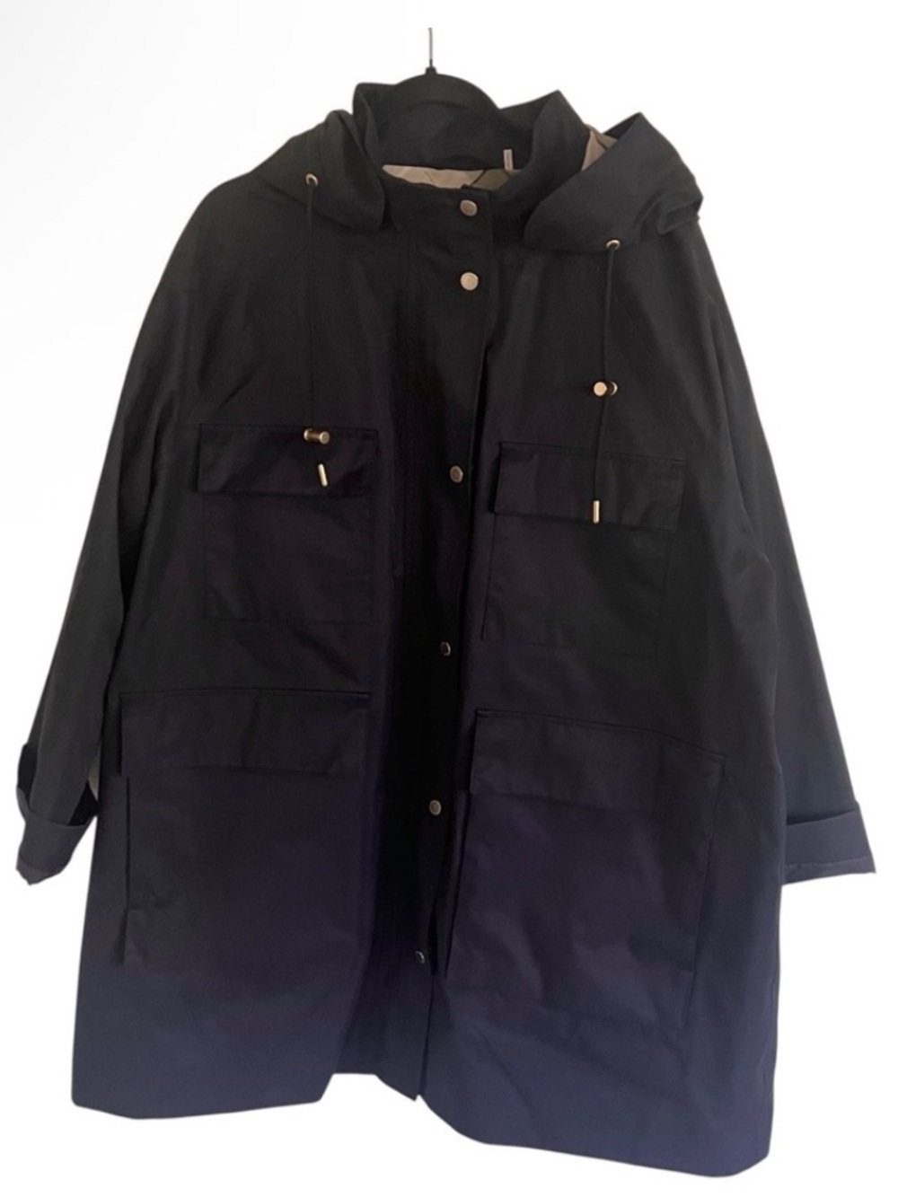 Barbour Navy Blue Khai Waterproof Hooded Jacket US 14